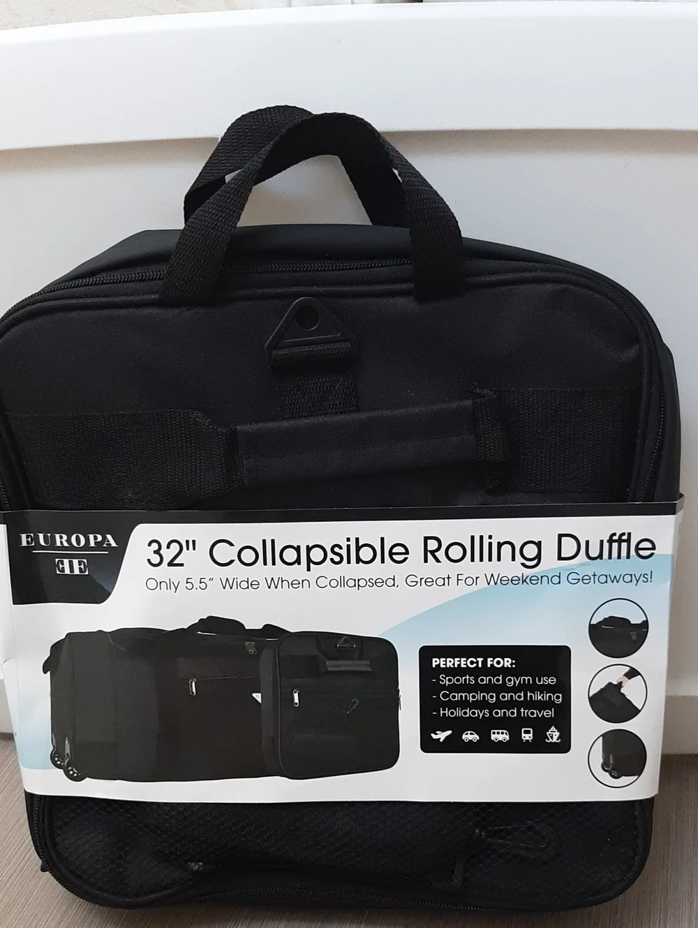 Collapsible Rolling Duffle Bag NWT
